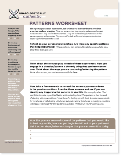 Pattern Worksheet